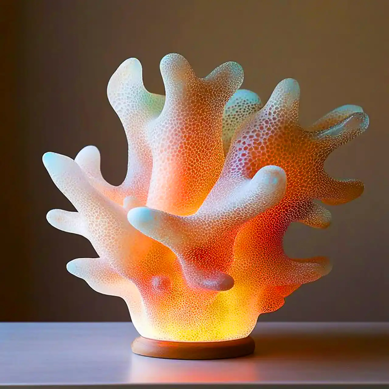 چراغ رومیزی طرح مرجان دریایی