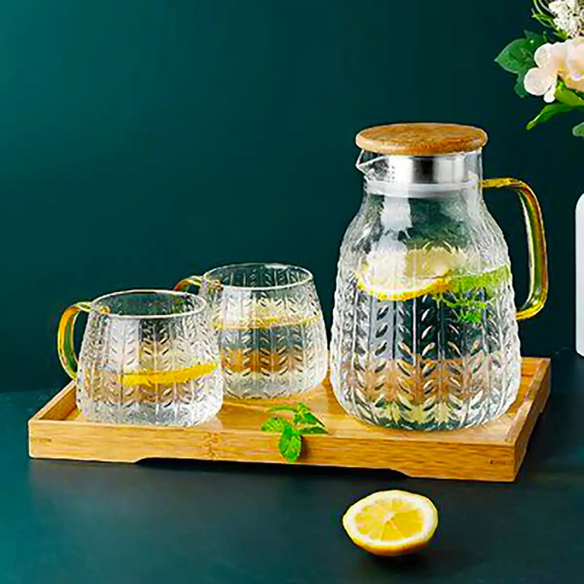 پارچ و لیوان شیشه ای لوکس