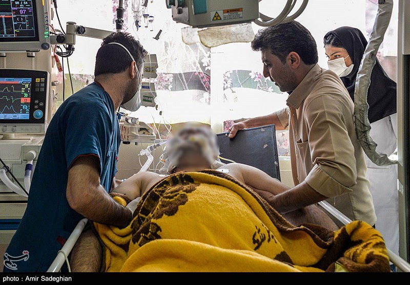 مصدومان حادثه شاهچراغ شیراز