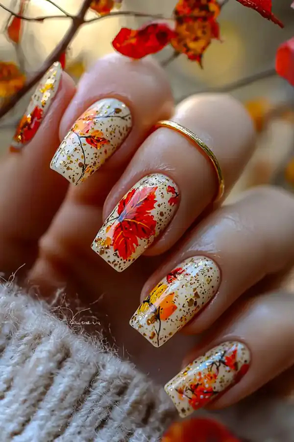 مدل ناخن پاییزی جدید