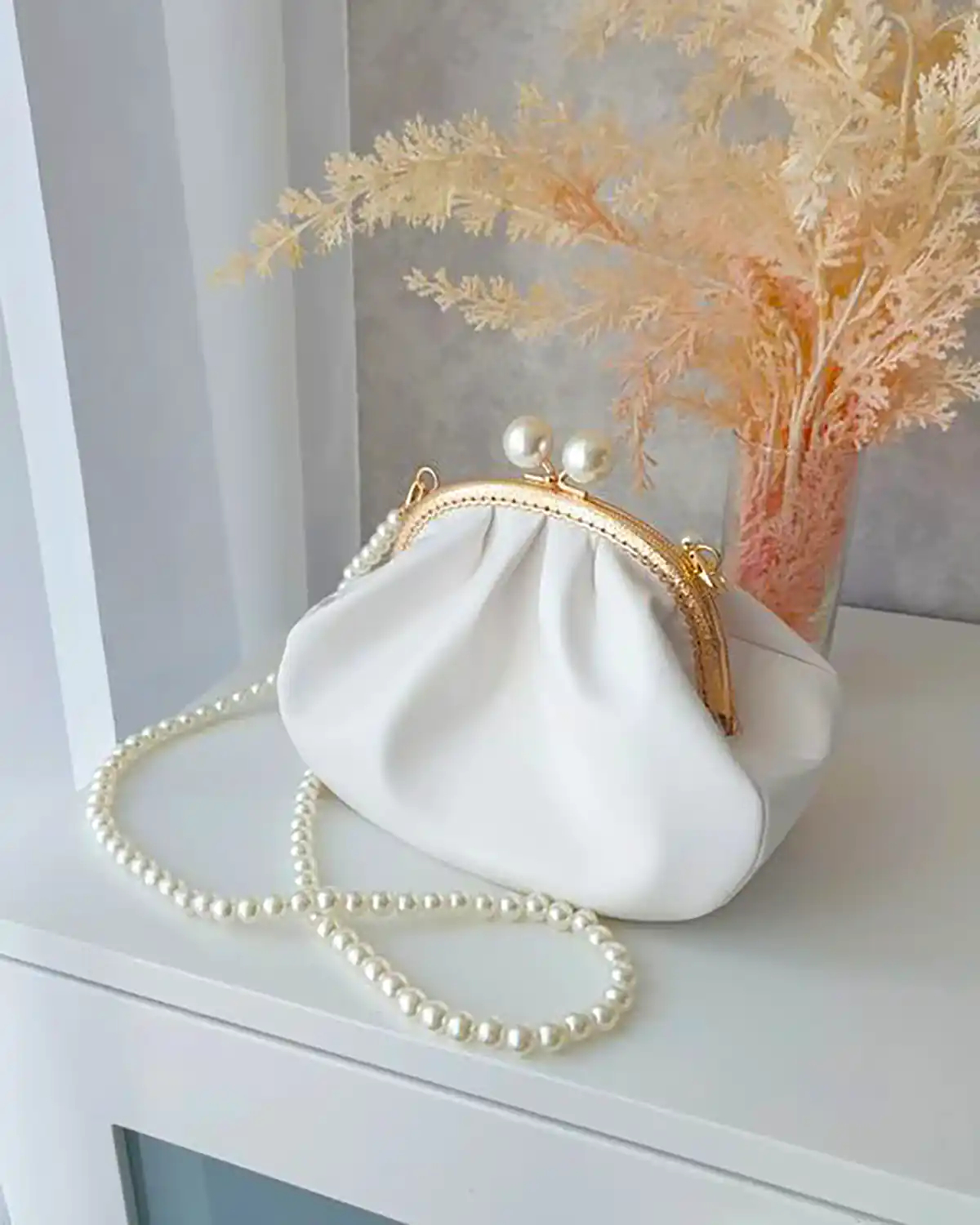 کیف سفید نوعروس