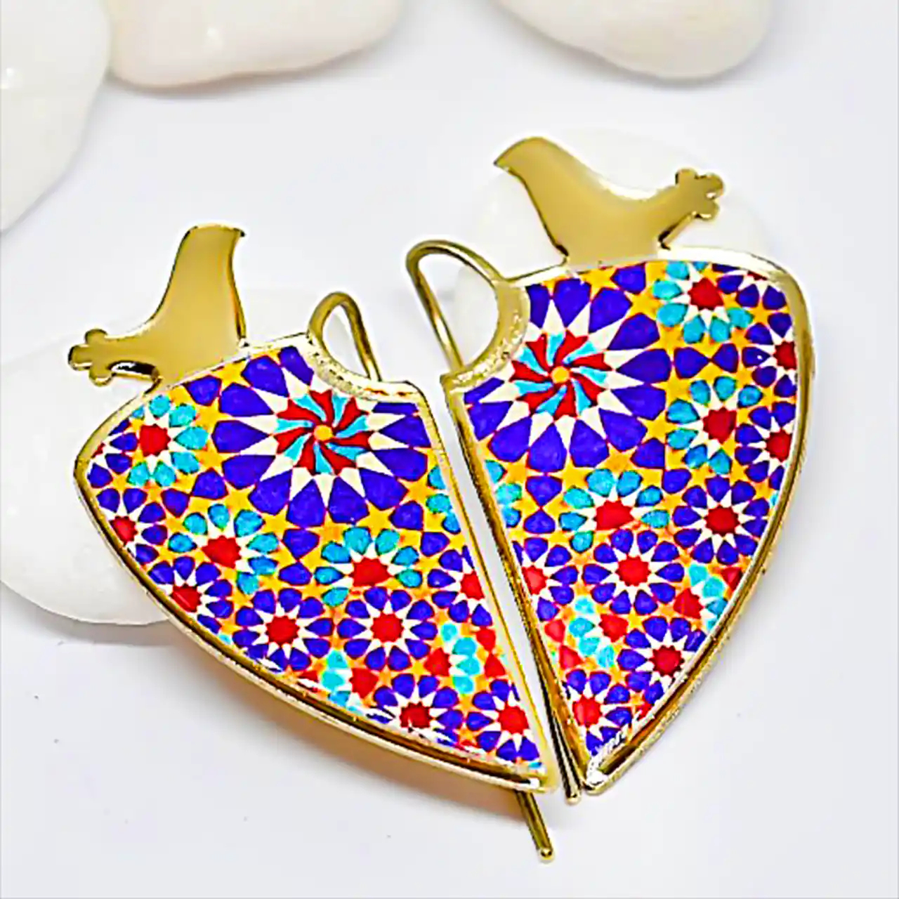 گوشواره با طرح سنتی و اصیل ایرانی