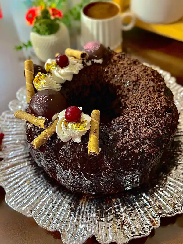 تزیین روی کیک ساده