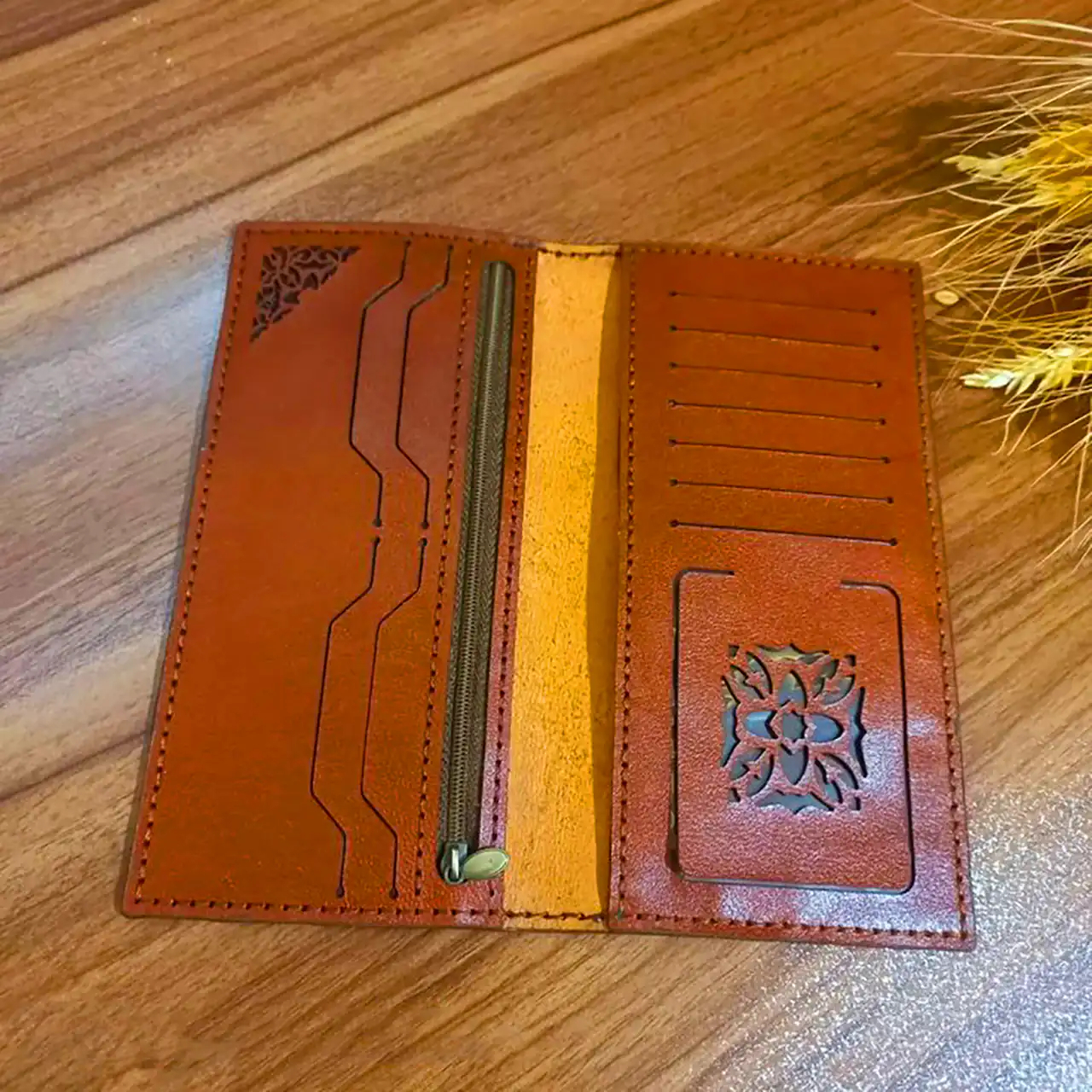 کیف پول چرم دست دوز