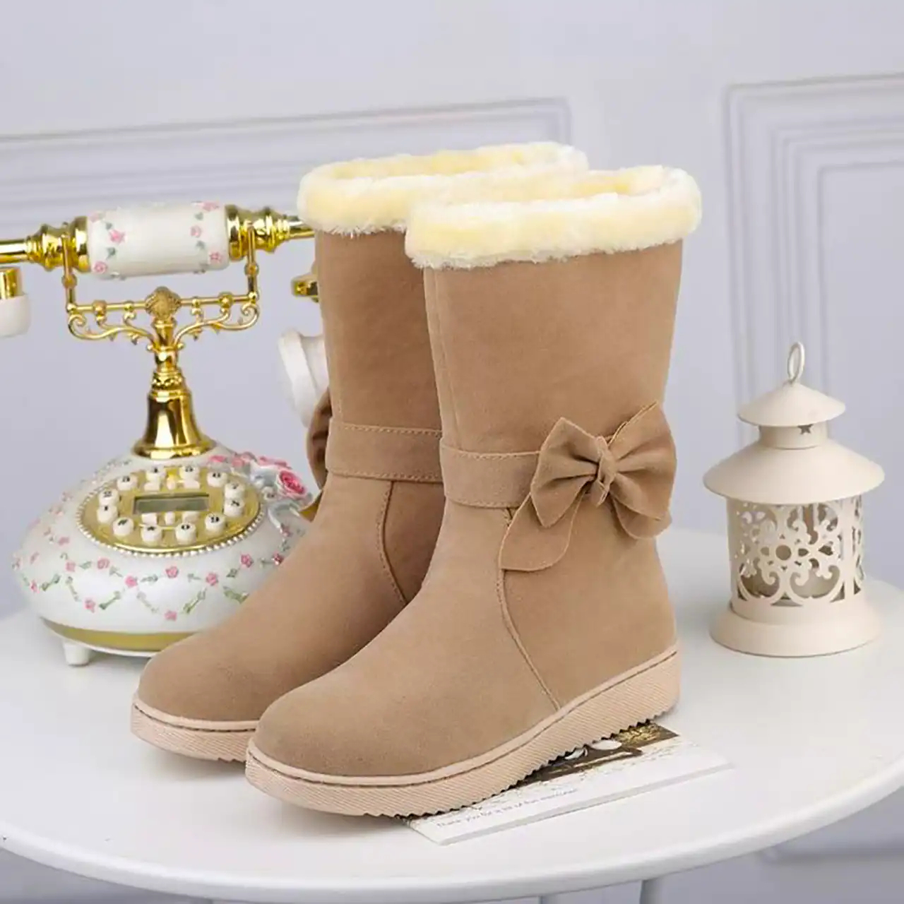 بوت خزدار زمستانی