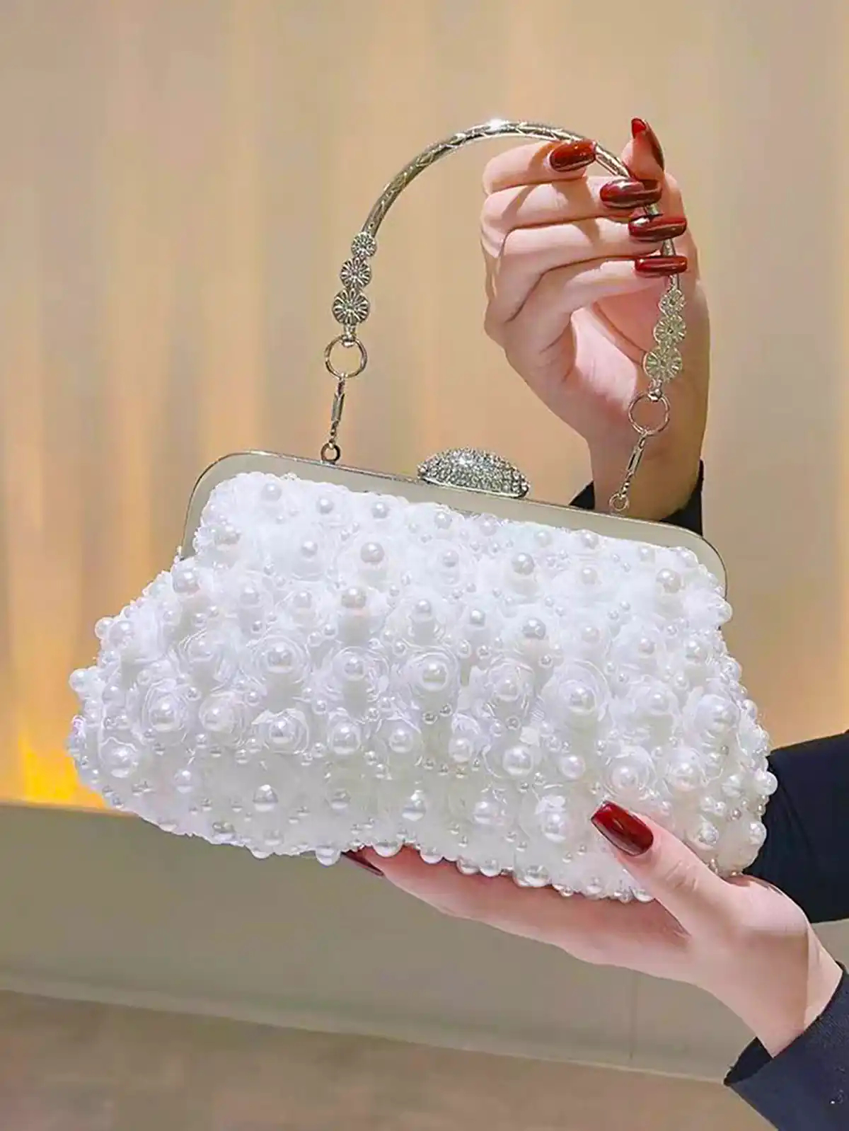 کیف سفید نوعروس