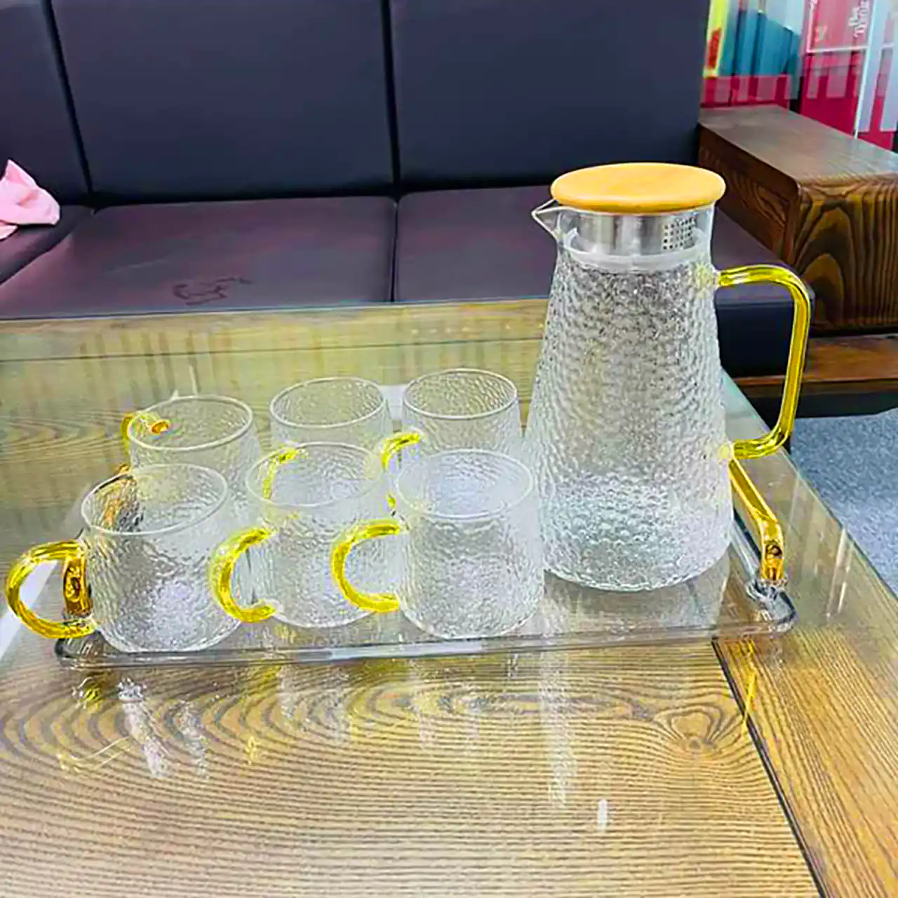 ست پارچ و لیوان کریستال