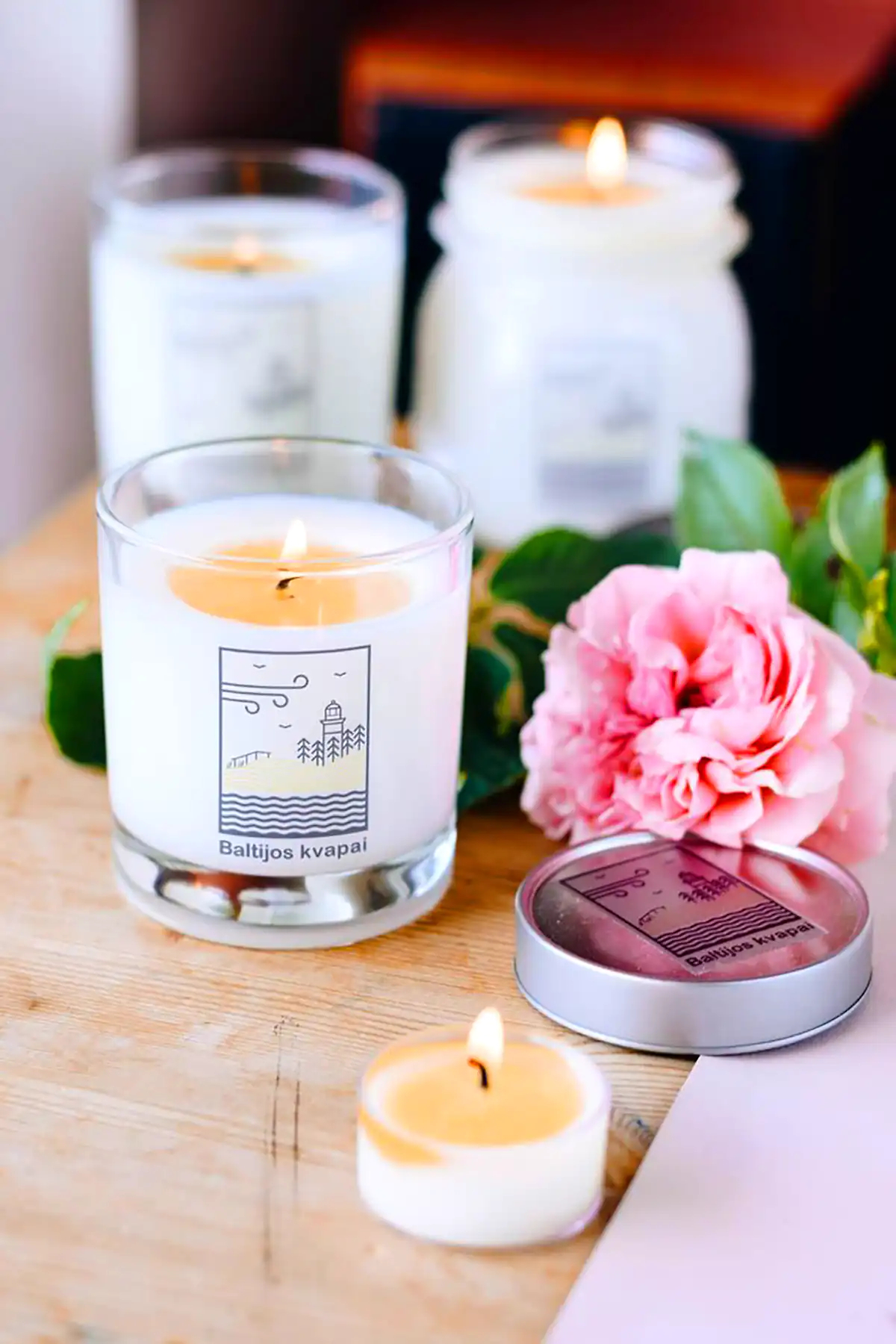 شمع شیشه ای معطر