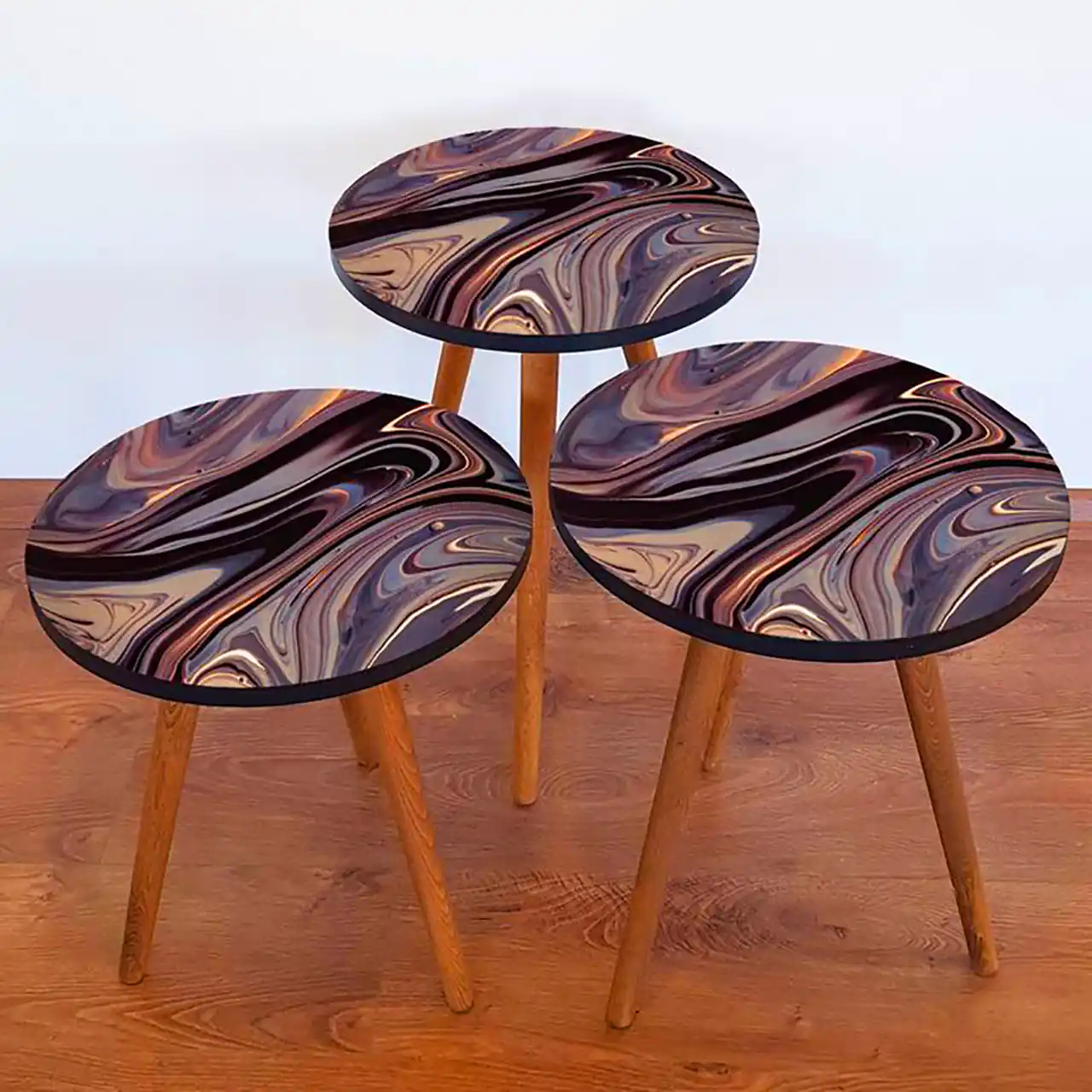 میز عسلی ست رزینی