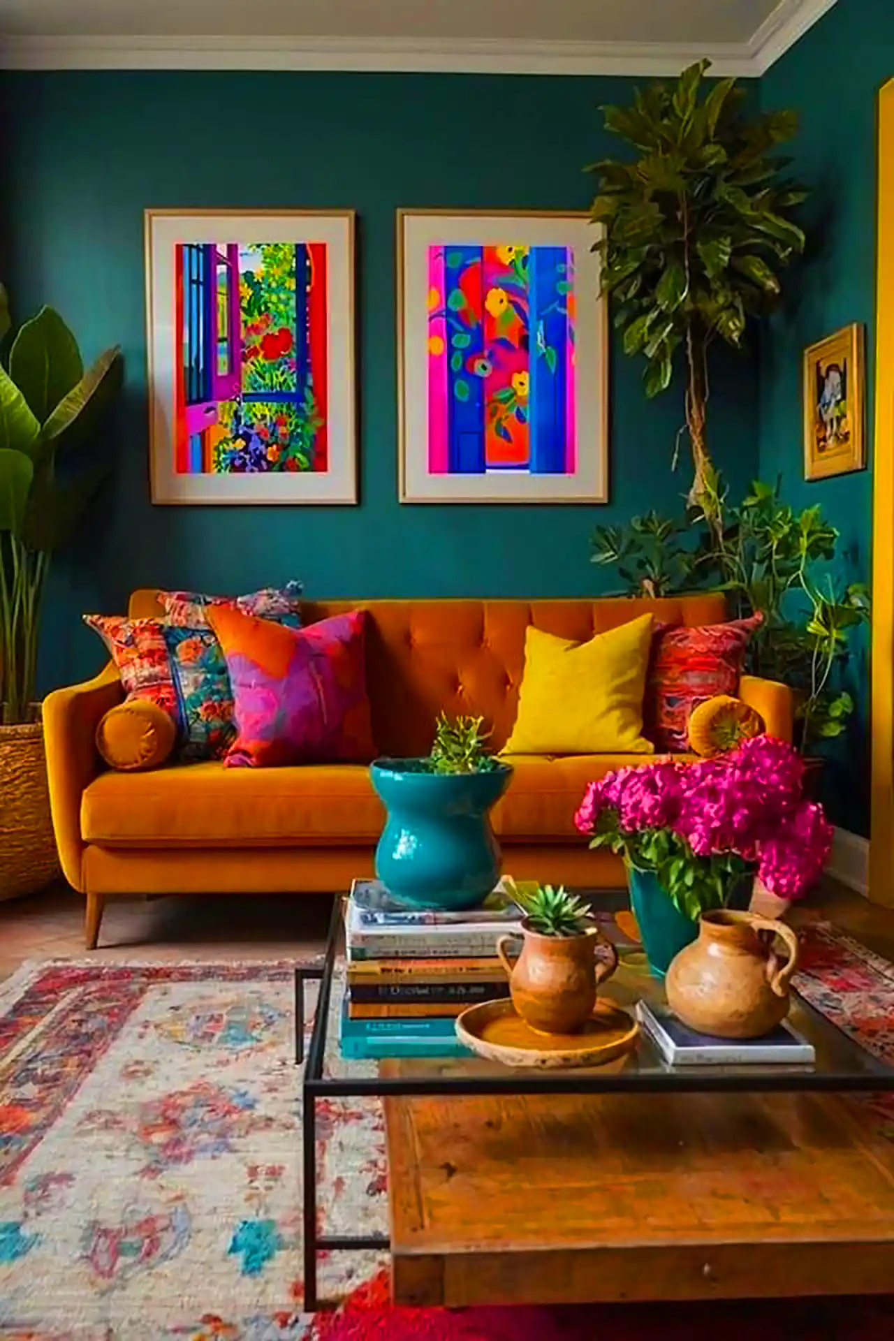 دکور رنگی رنگی خونه