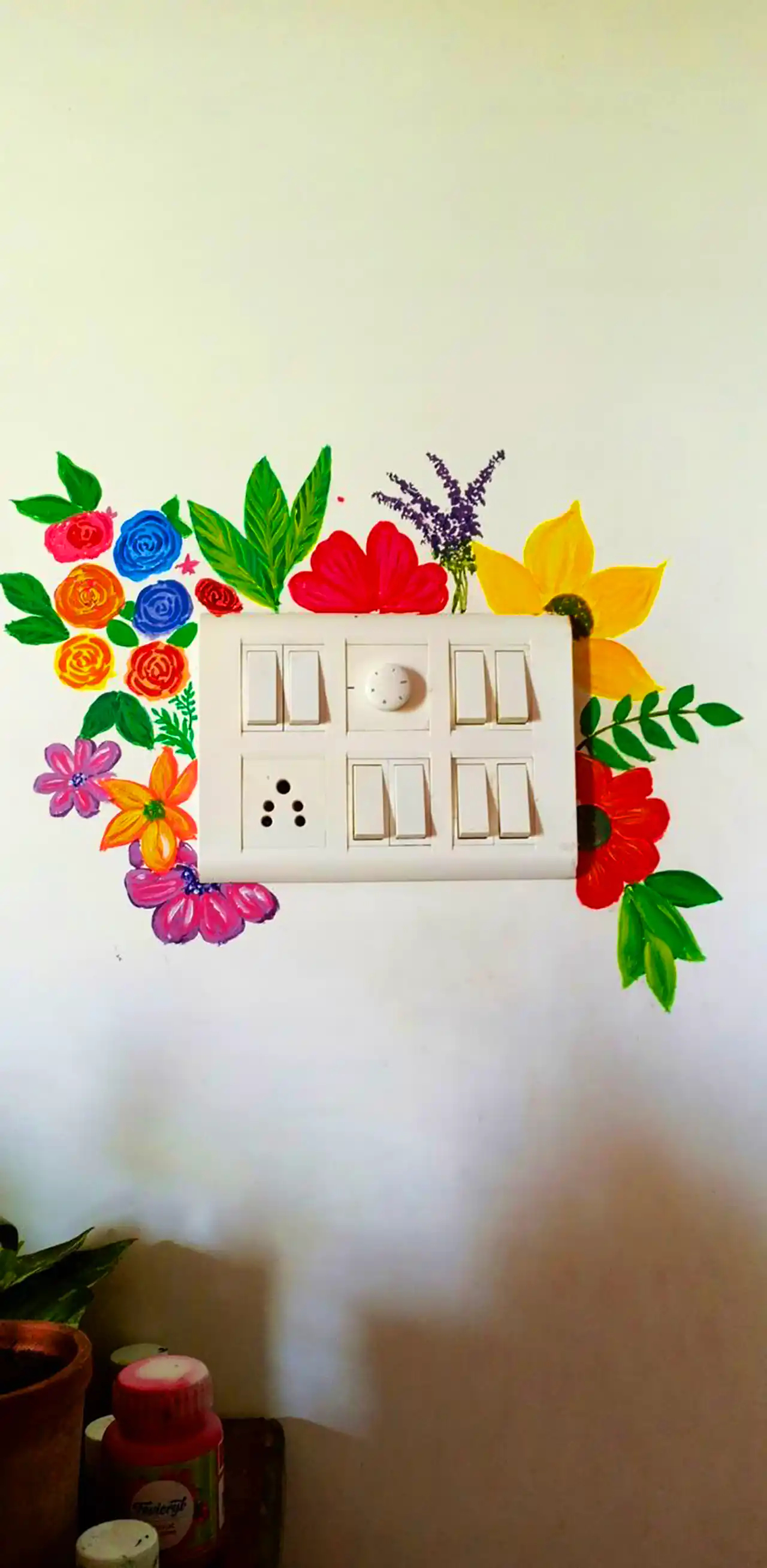 نقاشی روی کلید و پریز