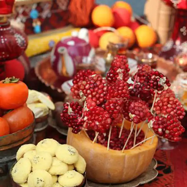 تزیین انار شب یلدا