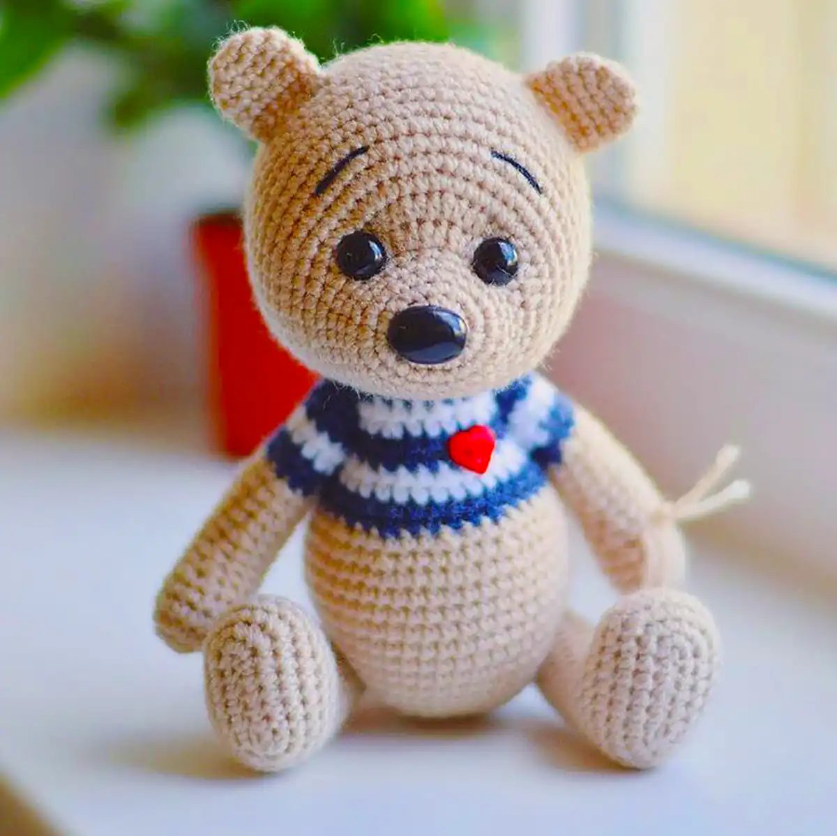 خرس بافتنی عروسکی 