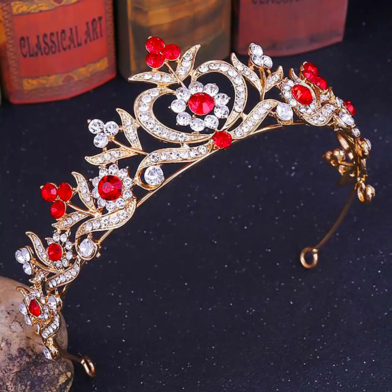 تاج سلطنتی عروس قرمز 