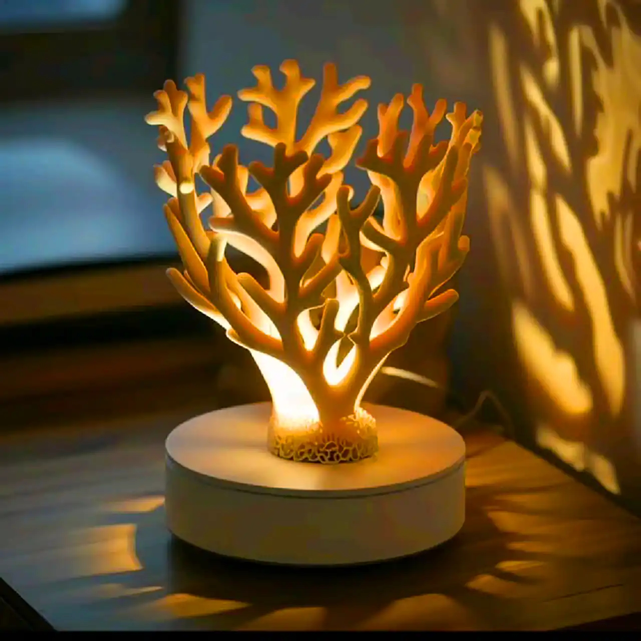 چراغ رومیزی طرح مرجان دریایی