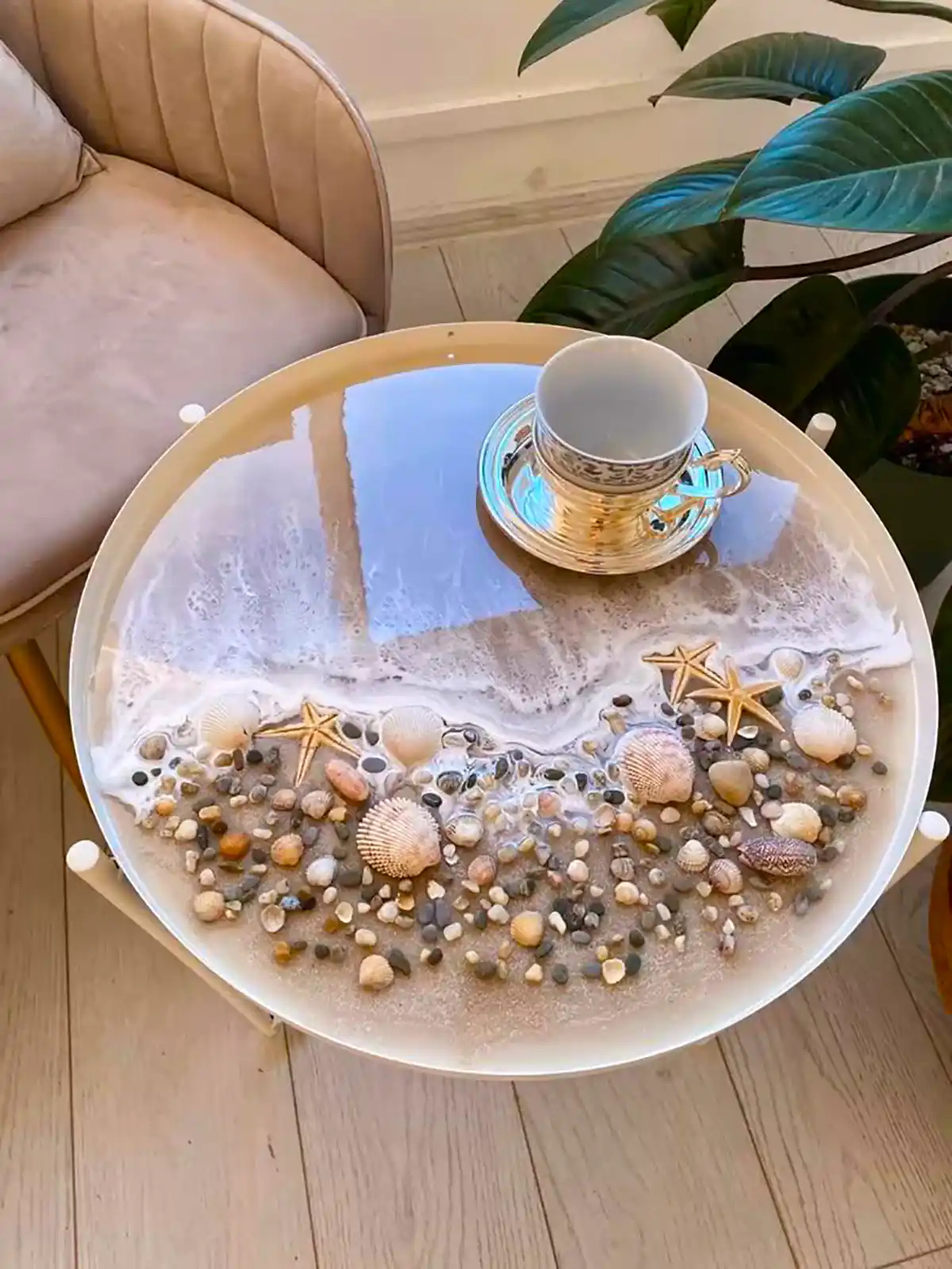 میز عسلی رزینی شیک
