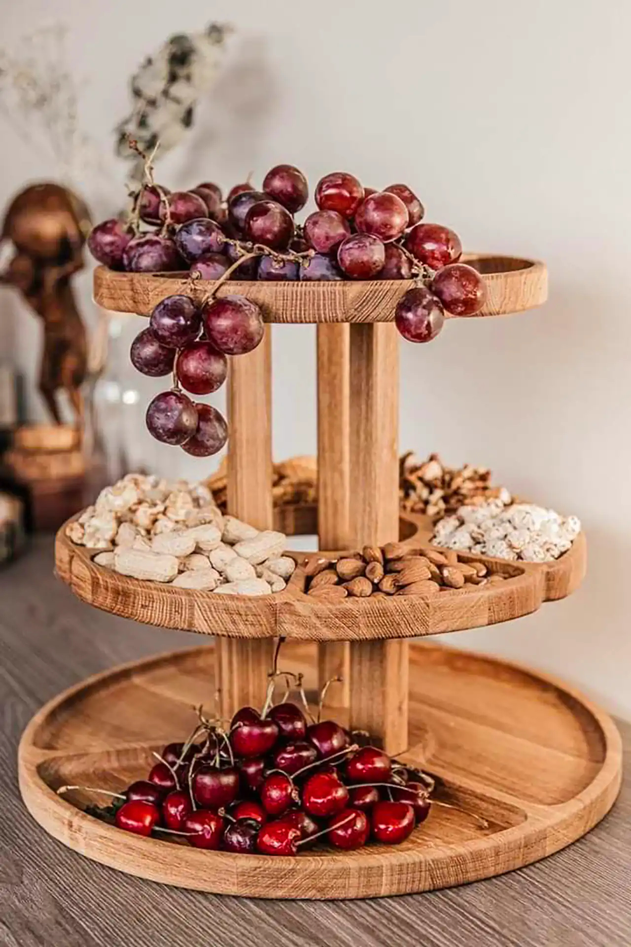 شیرینی خوری طبقاتی چوبی