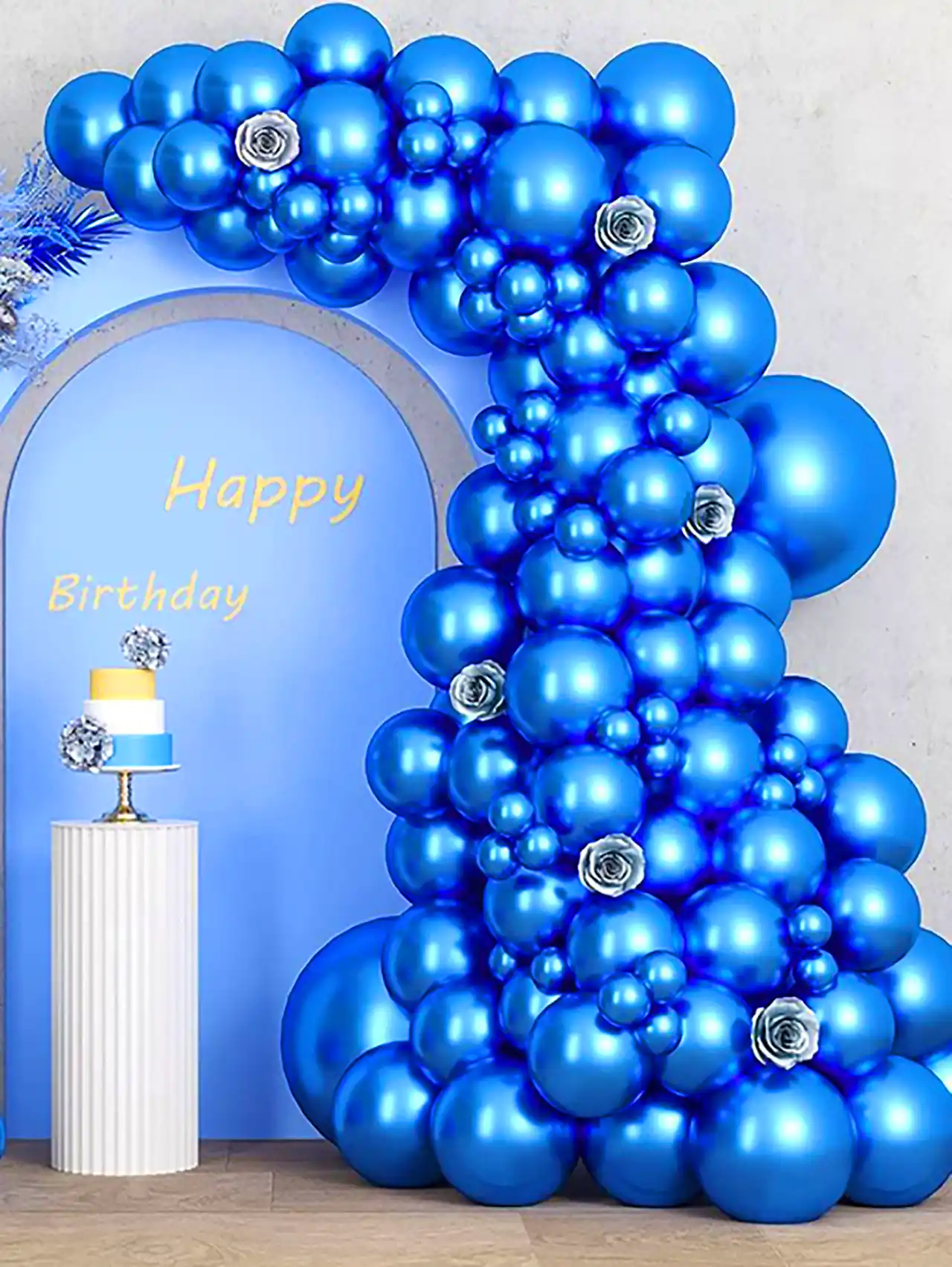 دکور جشن با تم آبی