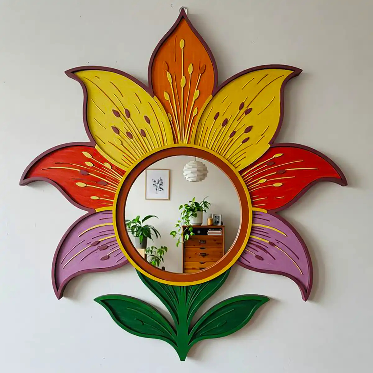 آینه دیواری سنتی مدرن