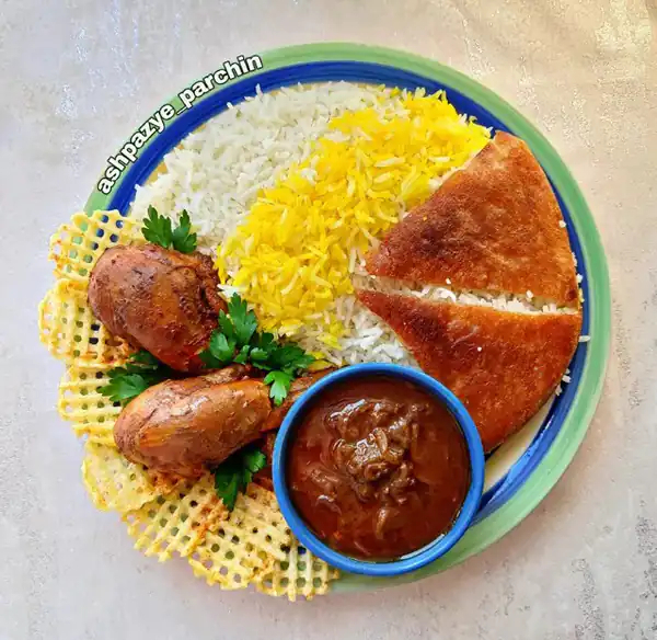 تزیین مرغ مهمانی