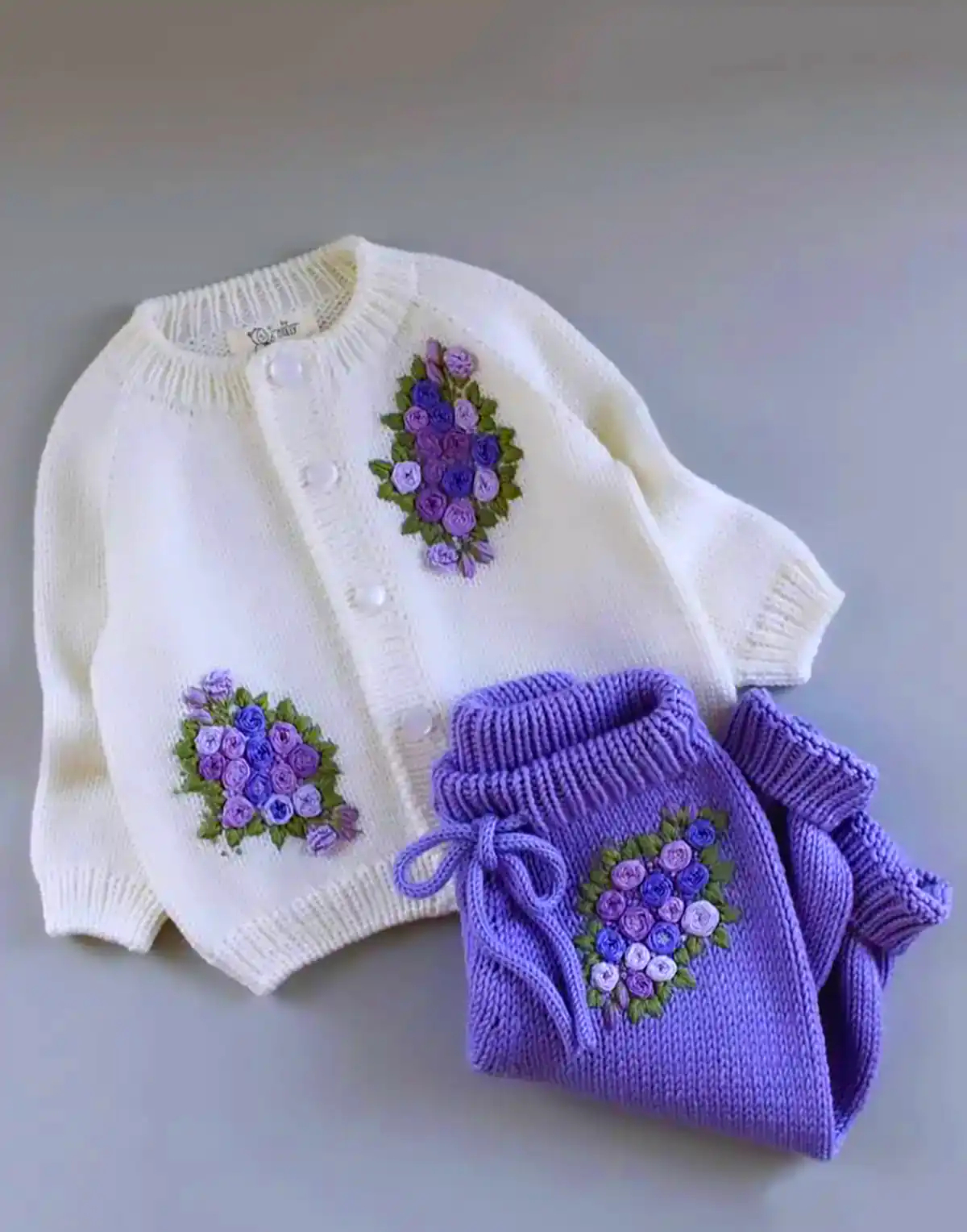 ست بافتنی بچه گانه