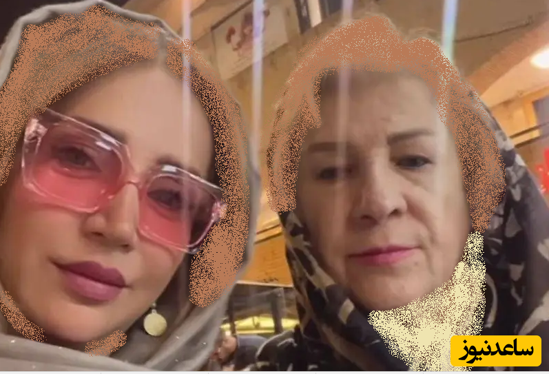  شبنم قلی خانی و مادرش