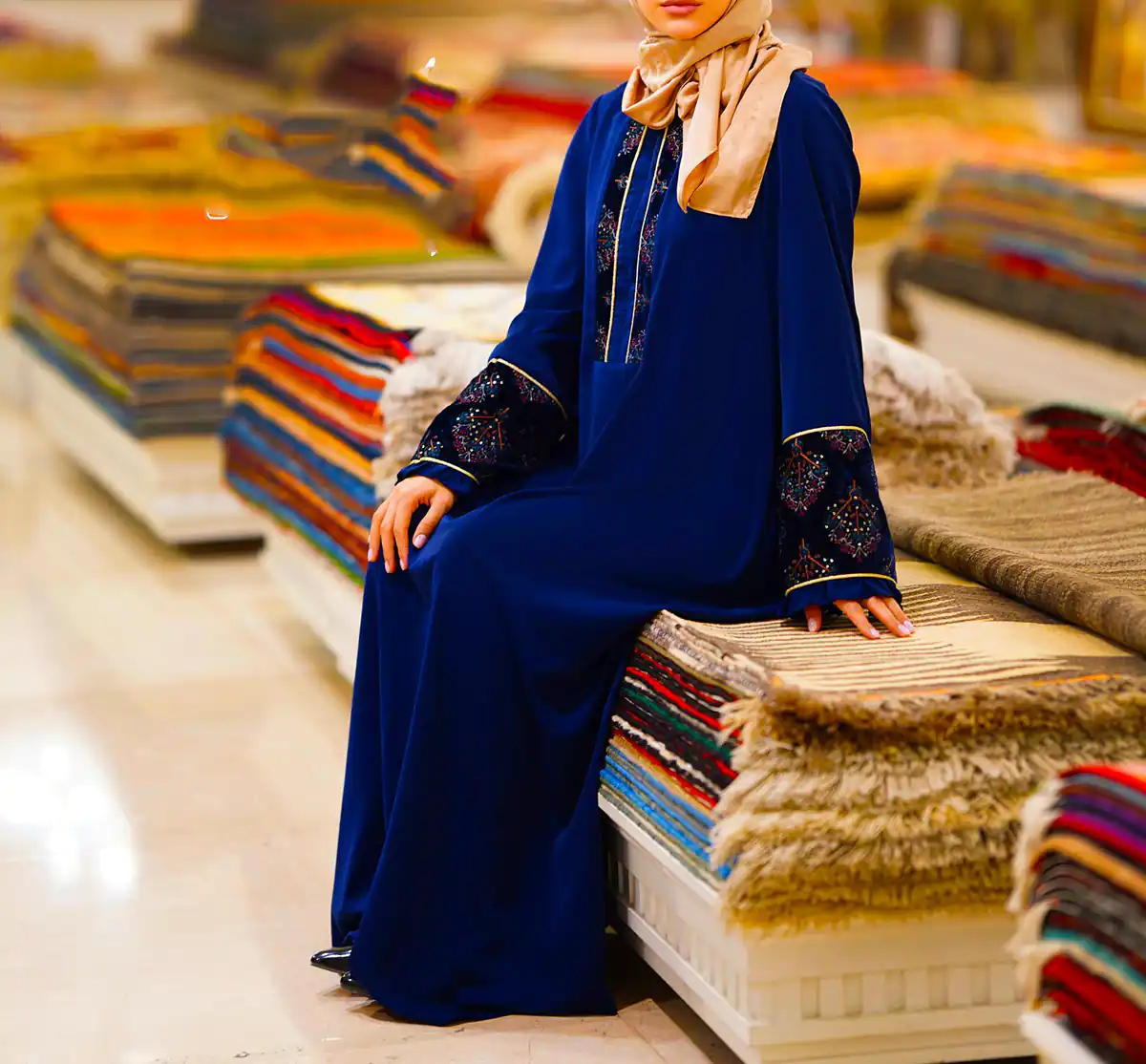 مانتو محجبه تابستانی نخی
