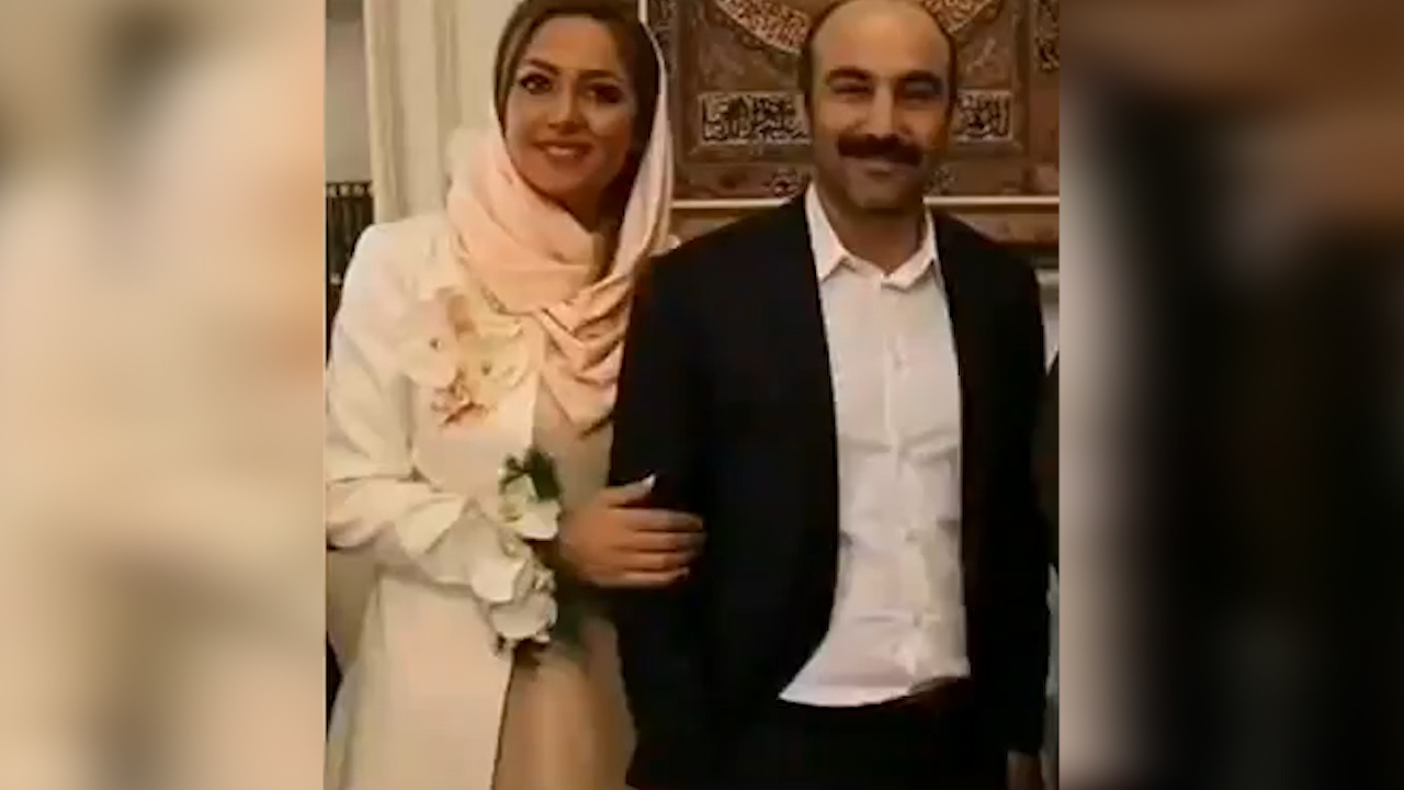 محسن تنابنده و همسرش