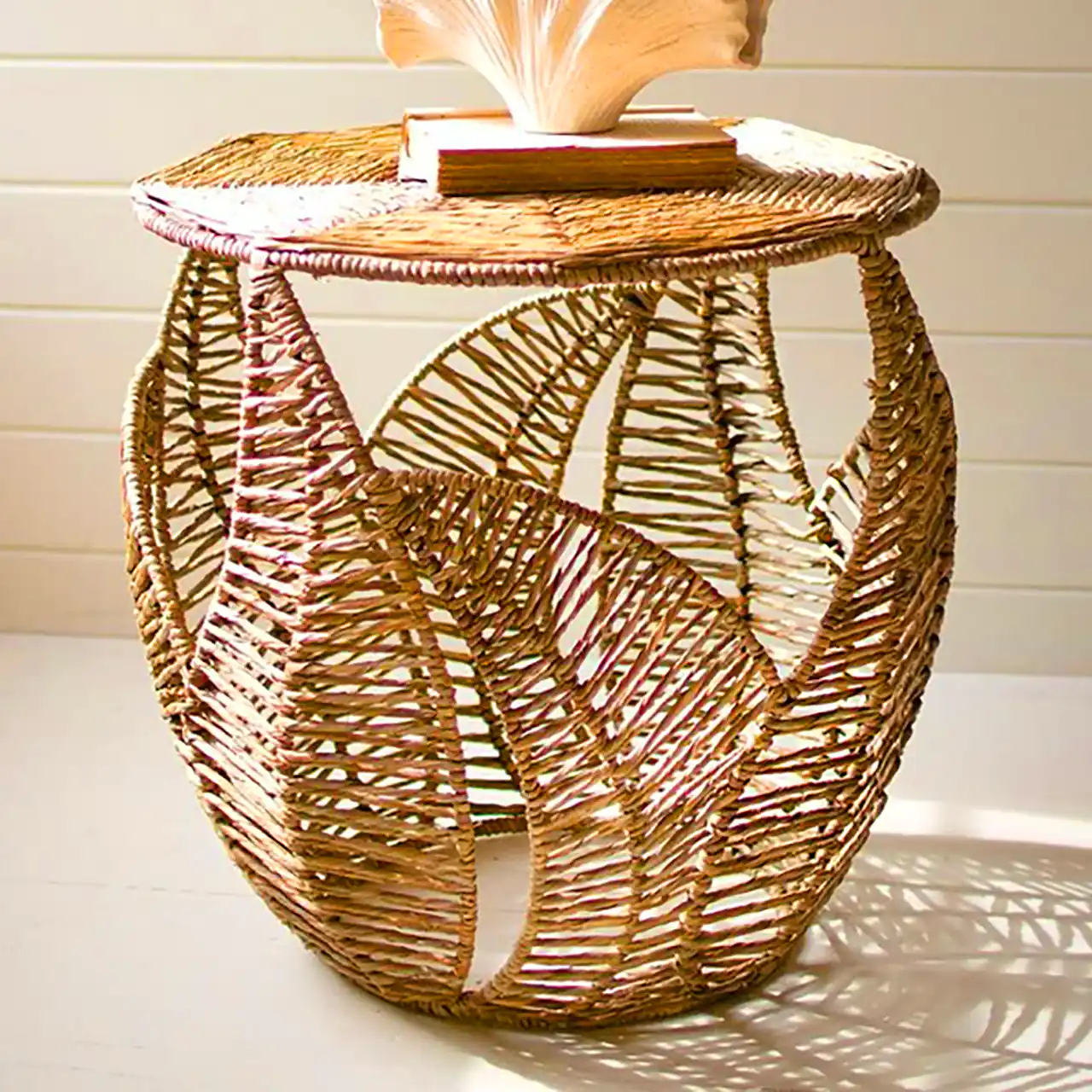 میز عسلی بامبو طبیعی