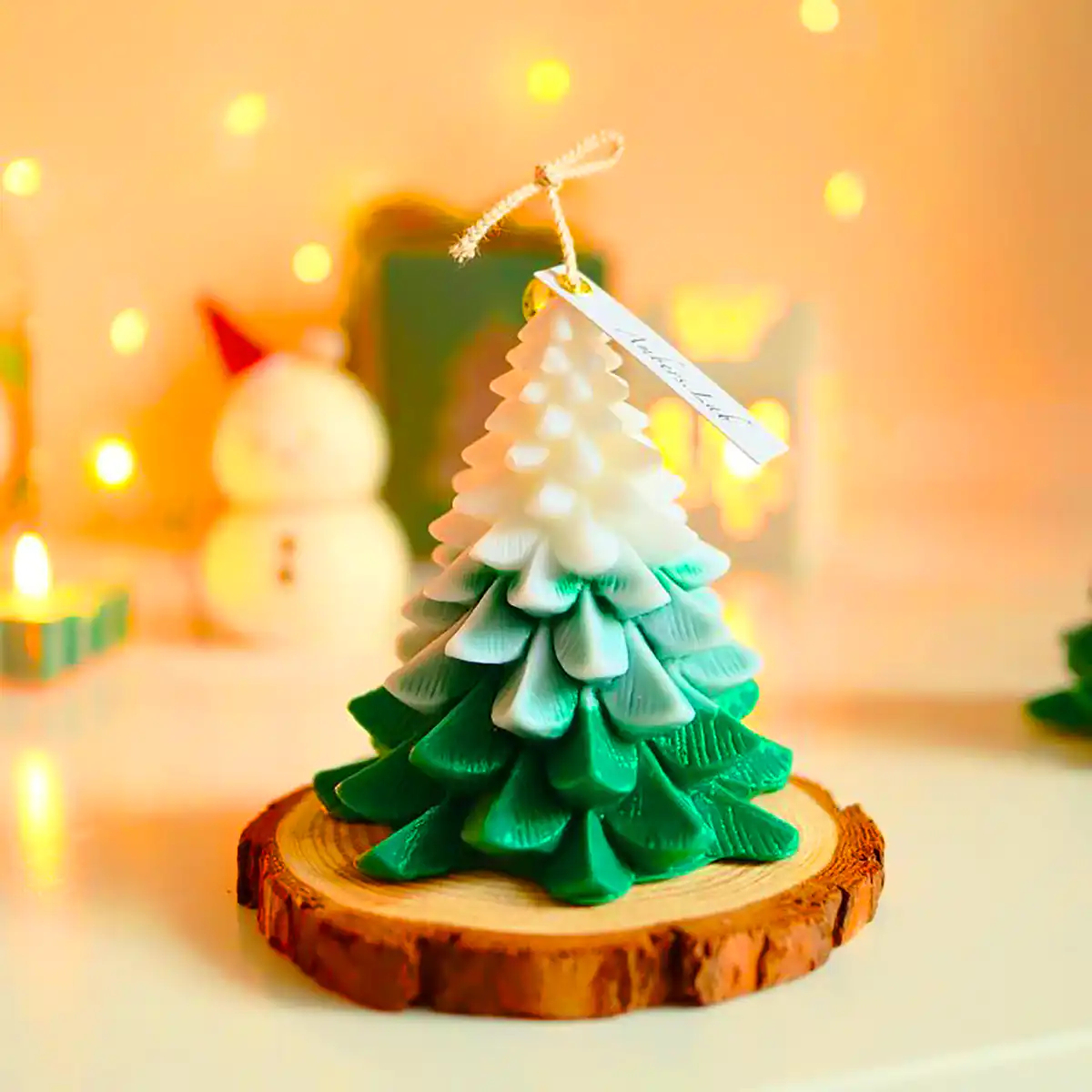 شمع فانتزی کاج کریسمسی