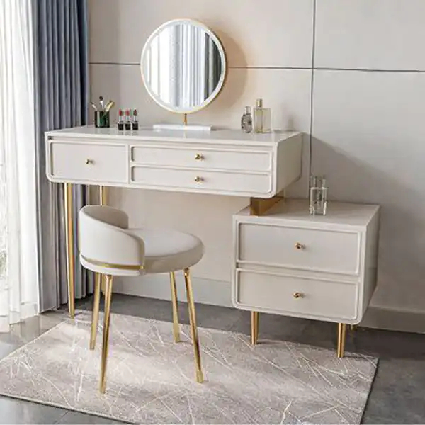 مدل میز آرایش چوبی سفید