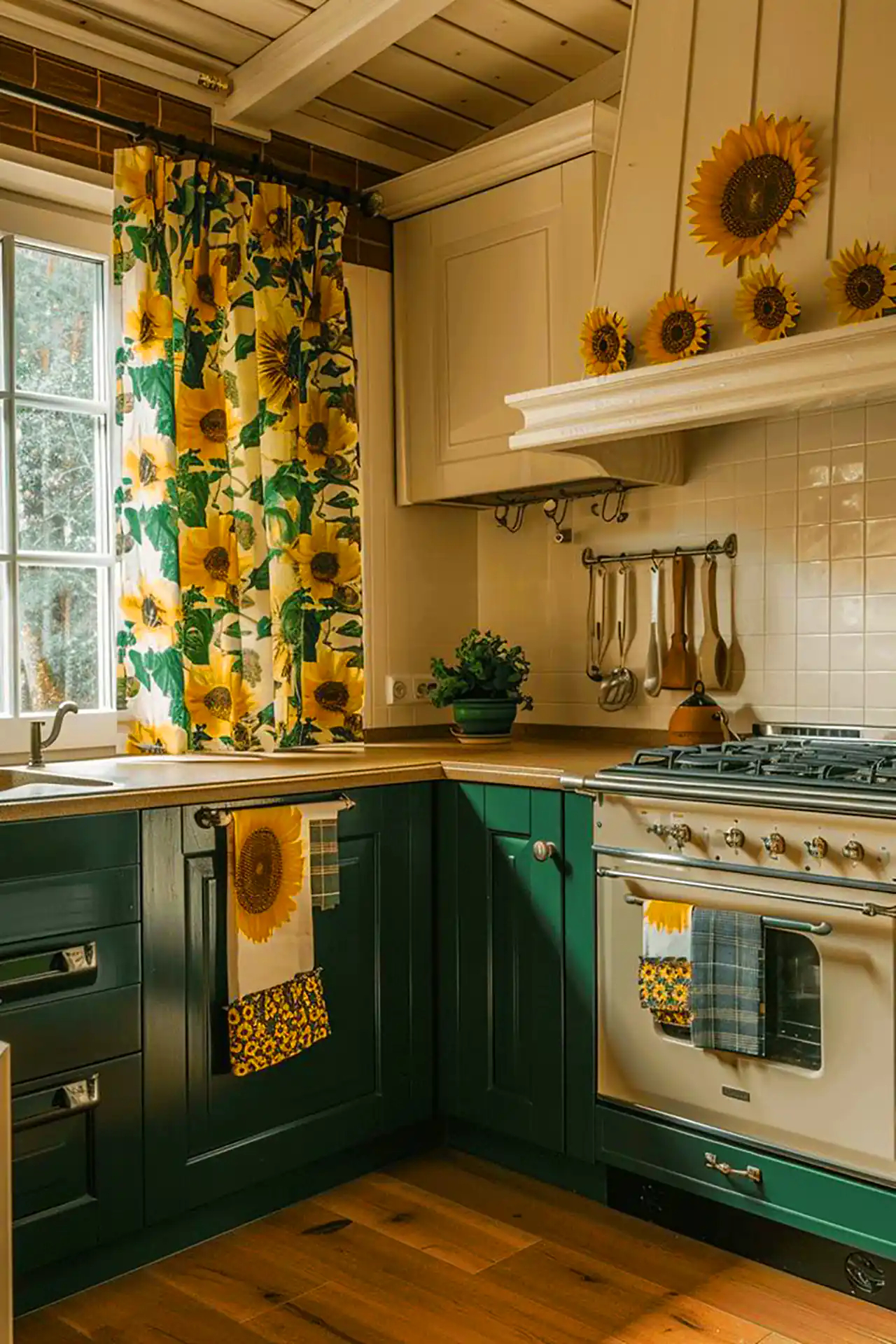 آشپزخانه نئوکلاسیک خوش رنگ