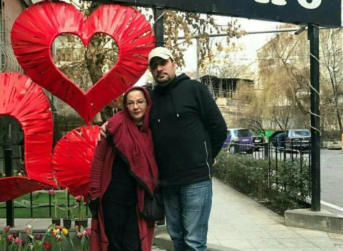 لاله صبوری و همسرش