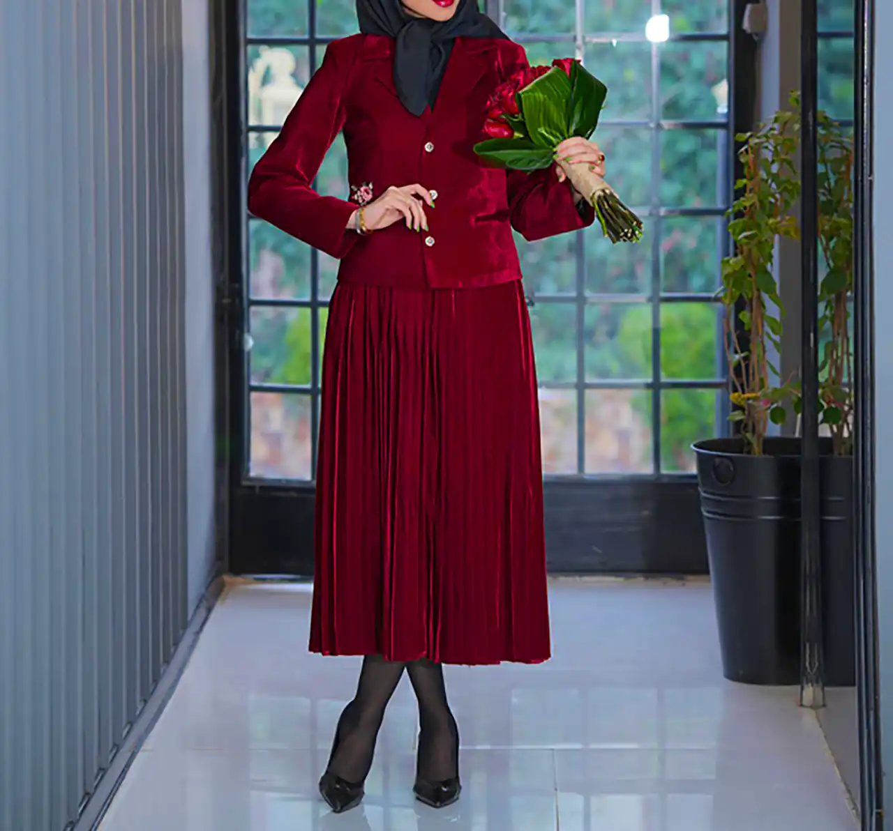 مانتو باحجاب پوشیده و راحت