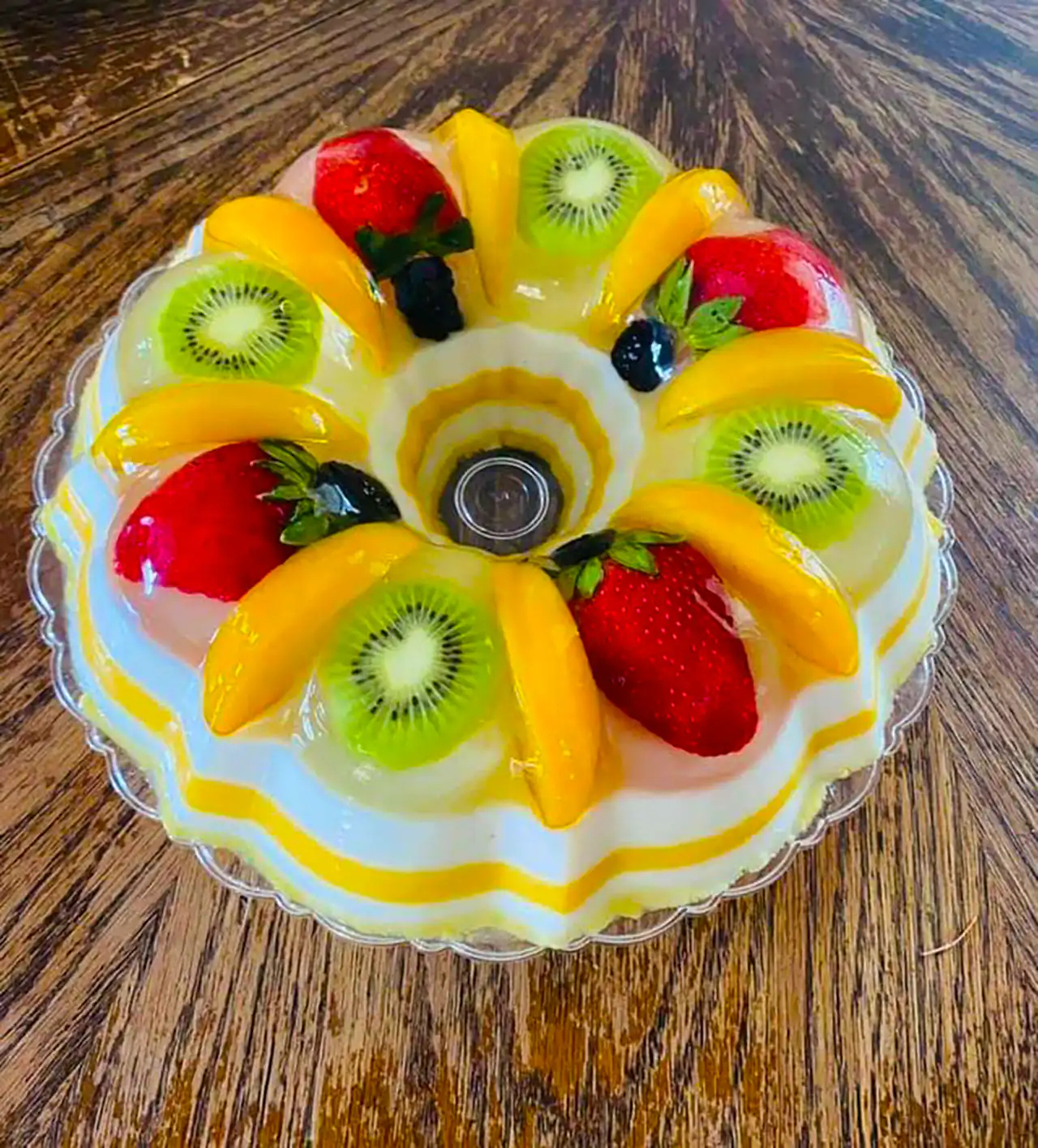 دسر ژله ای پاییزی جذاب