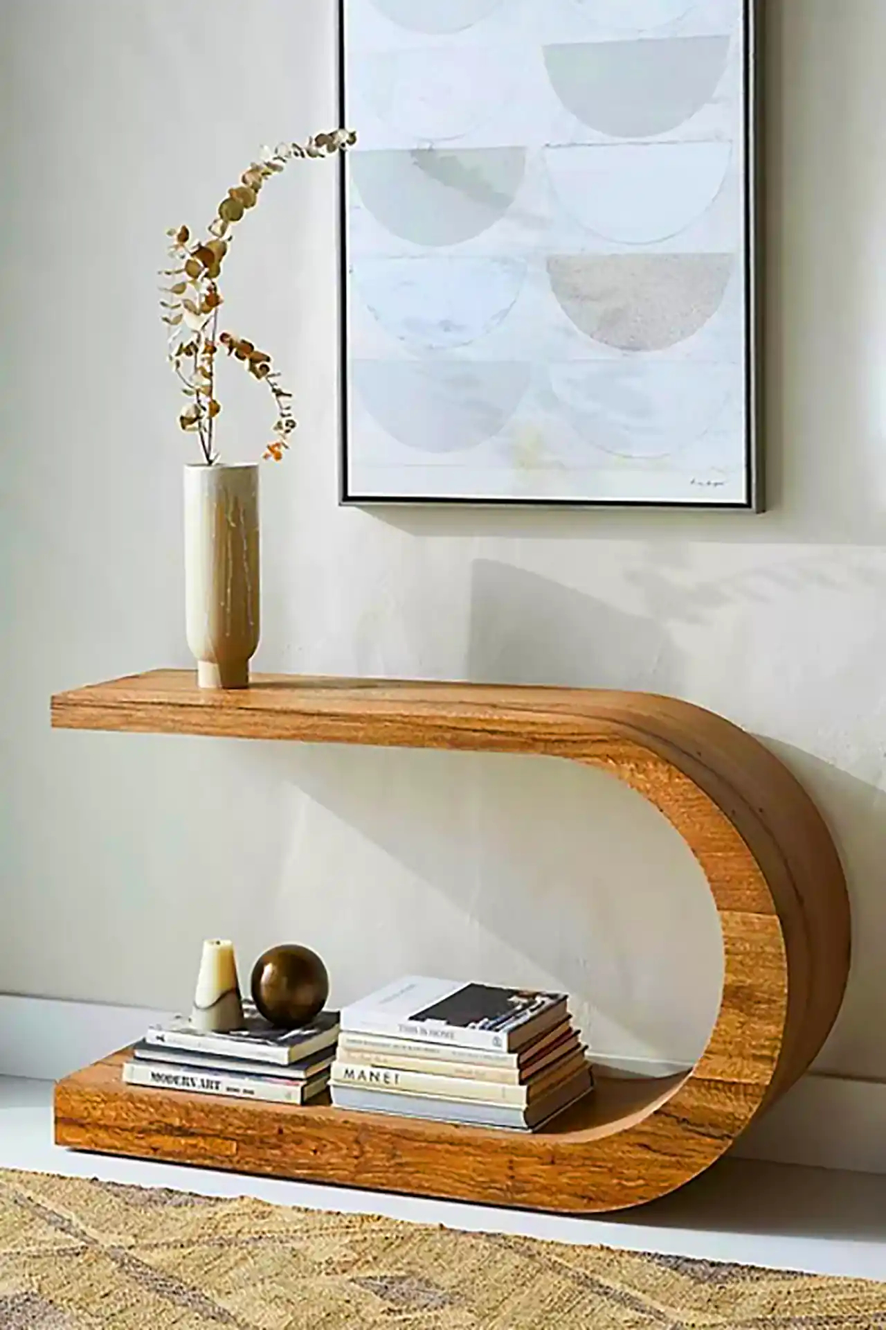 کنسول چوبی مدرن