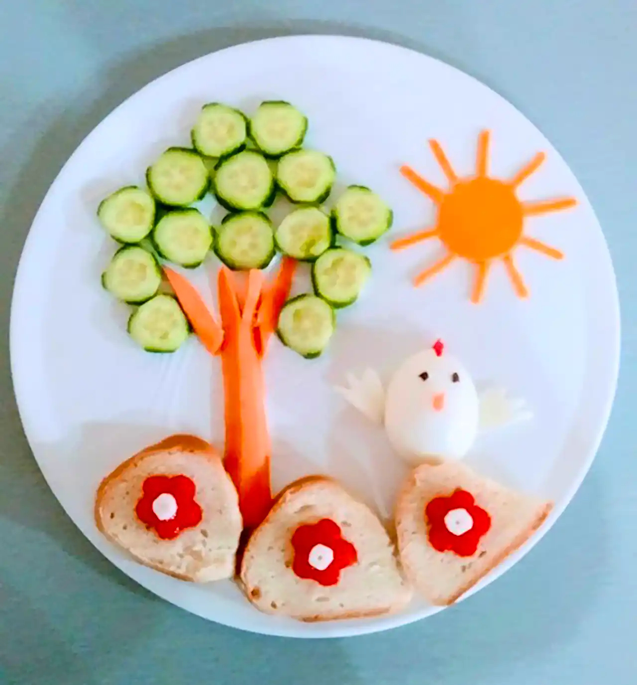 بشقاب صبحانه اشتها برانگیز کودکان