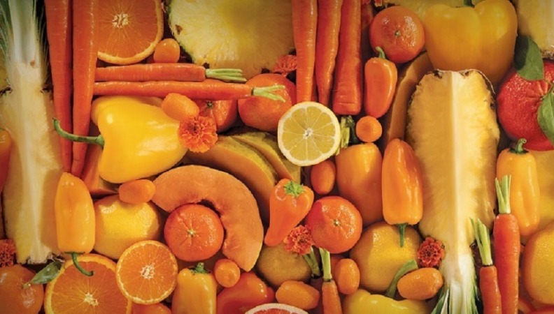 میوه ها و سبزیجات زرد و نارنجی