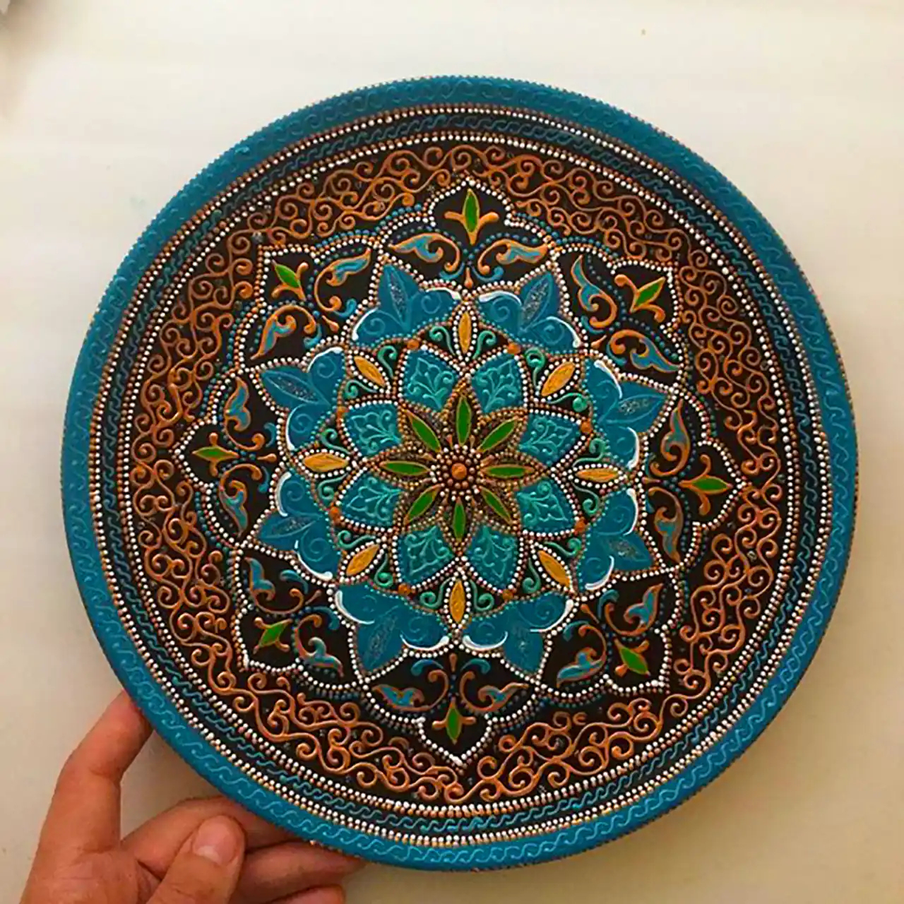 بشقاب ماندالا تزئینی