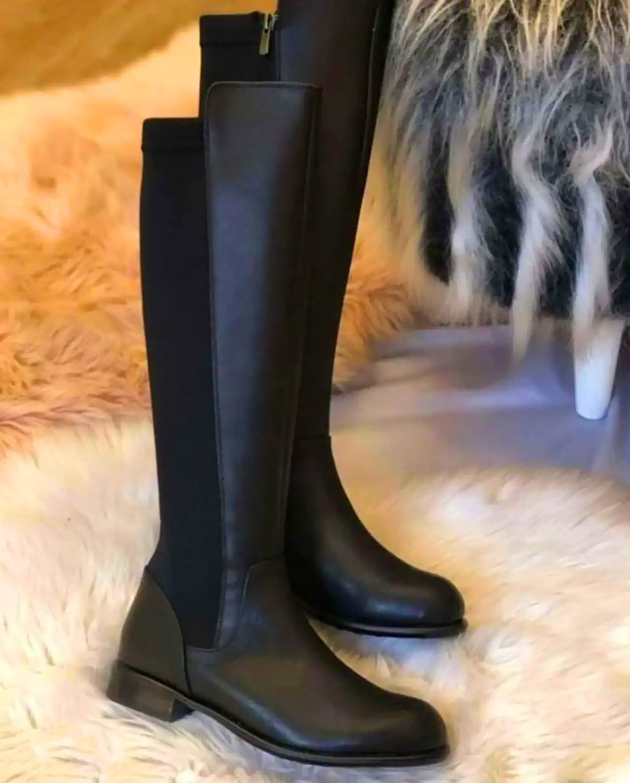 بوت چرم بلند زنانه