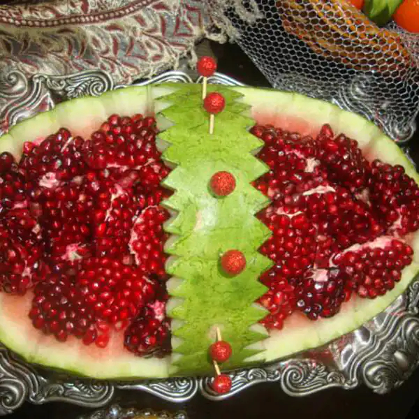 تزیین انار شب یلدا