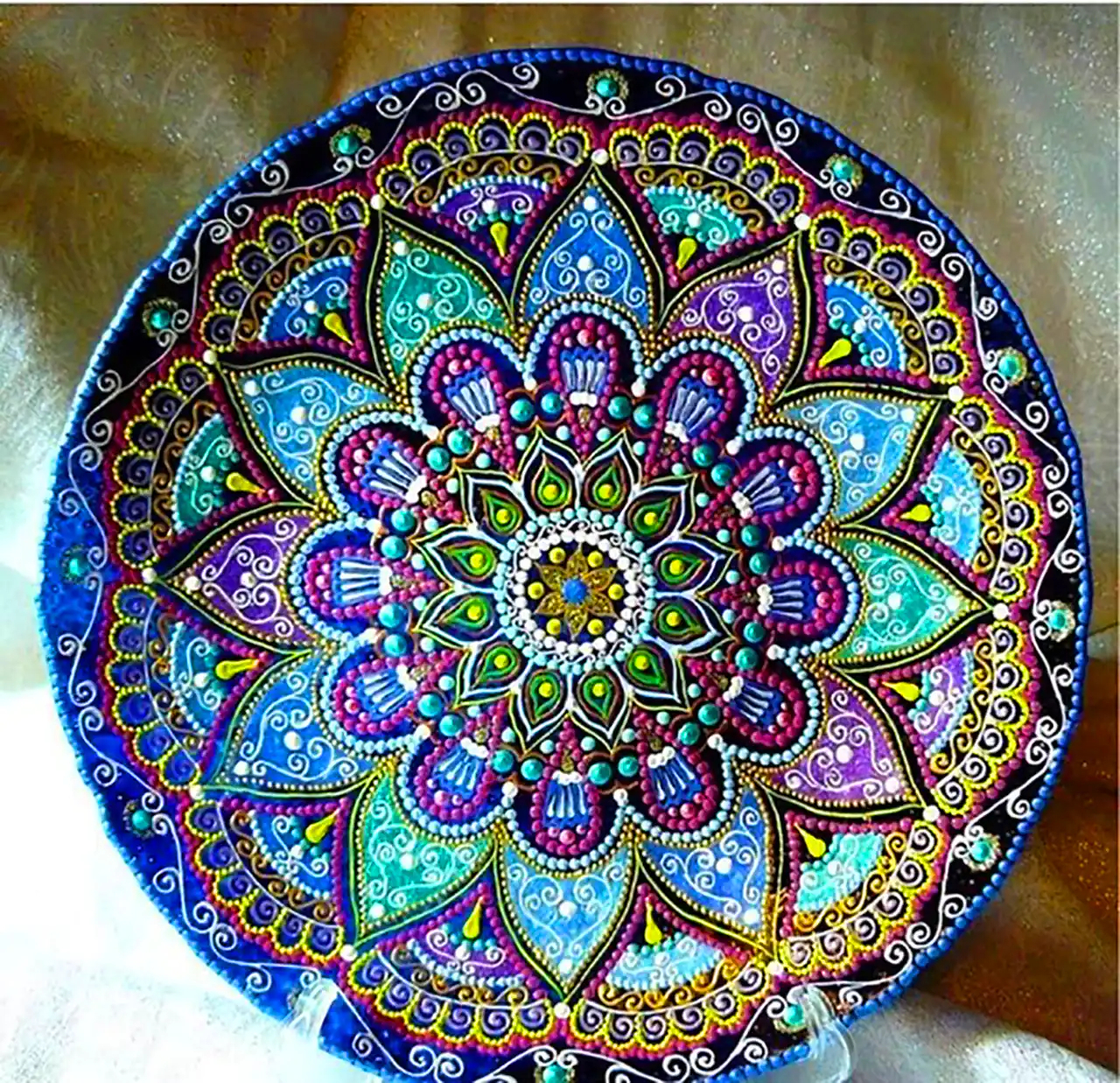 بشقاب ماندالا تزئینی