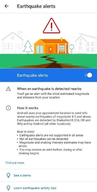 هشدار زلزله 2