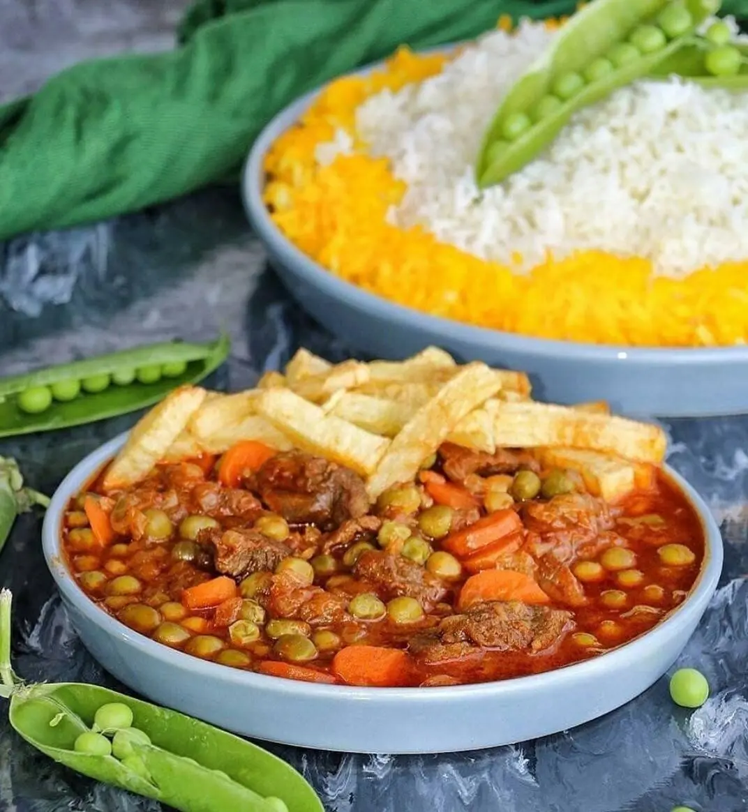 خورشت نخود فرنگی