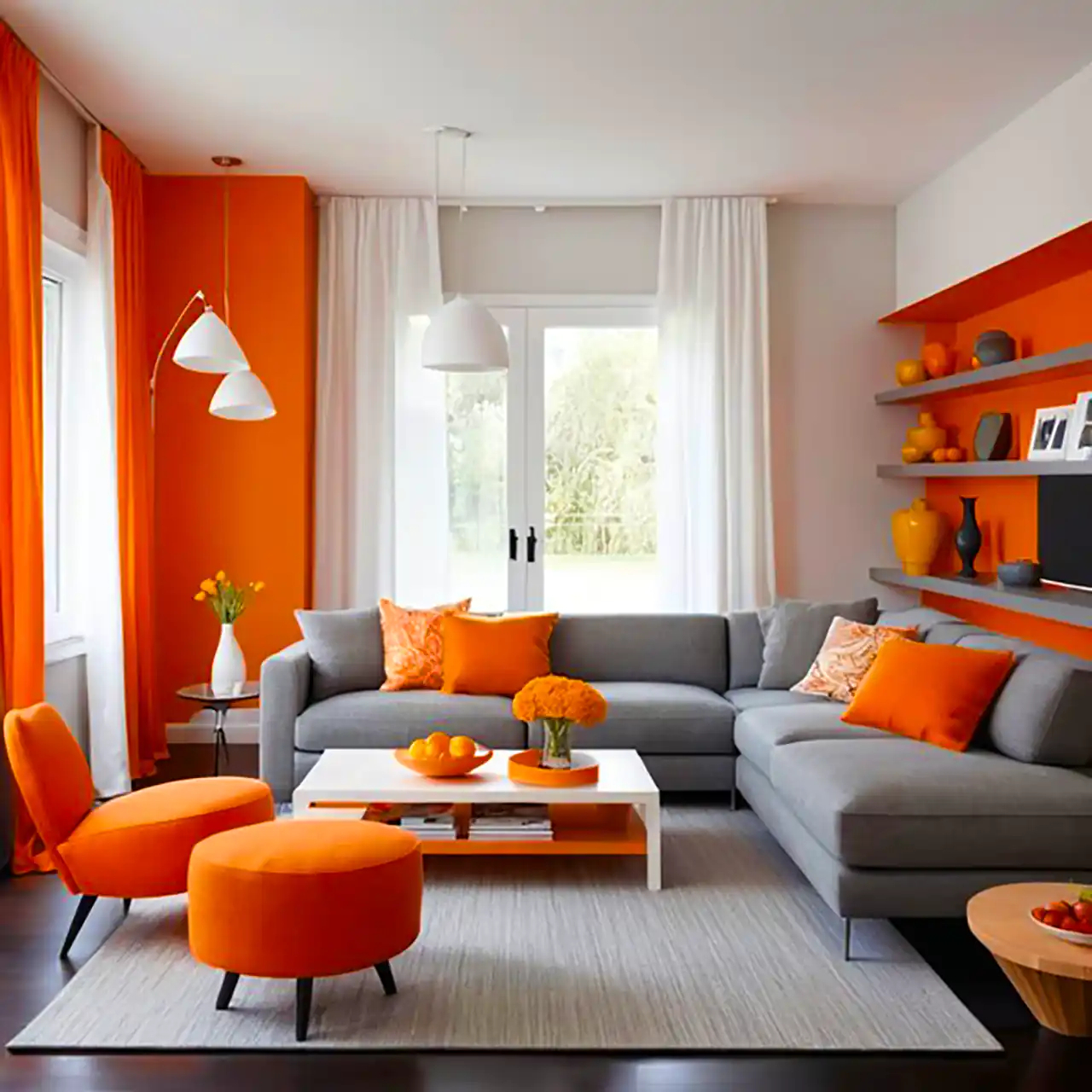 دکور خونه با مبل طوسی