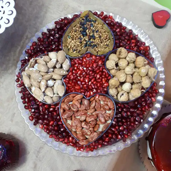 تزیین انار شب یلدا