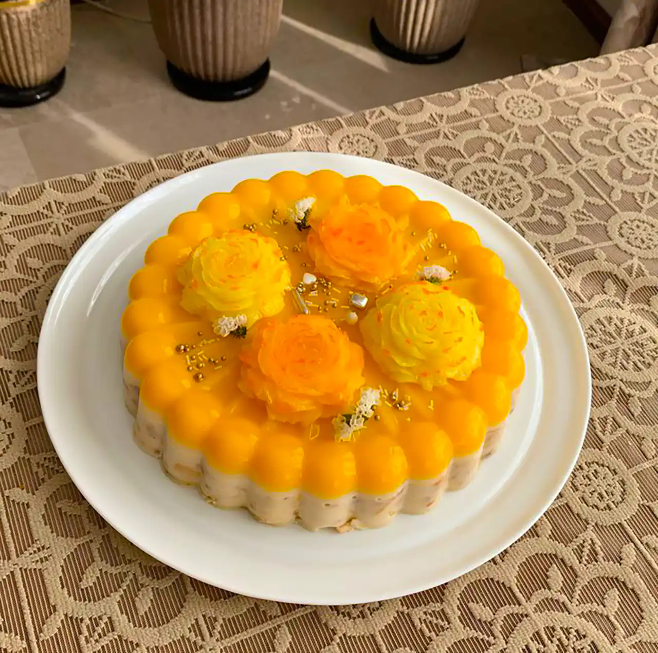 دسر ژله ای پاییزی جذاب