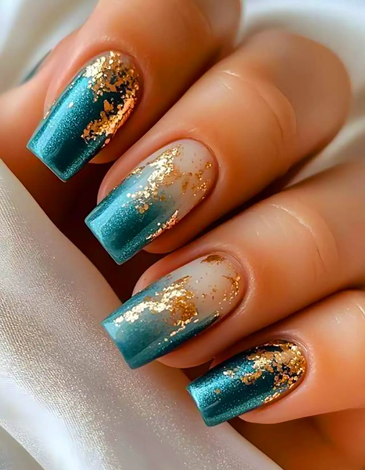 طرح ناخن شیک ماربل 