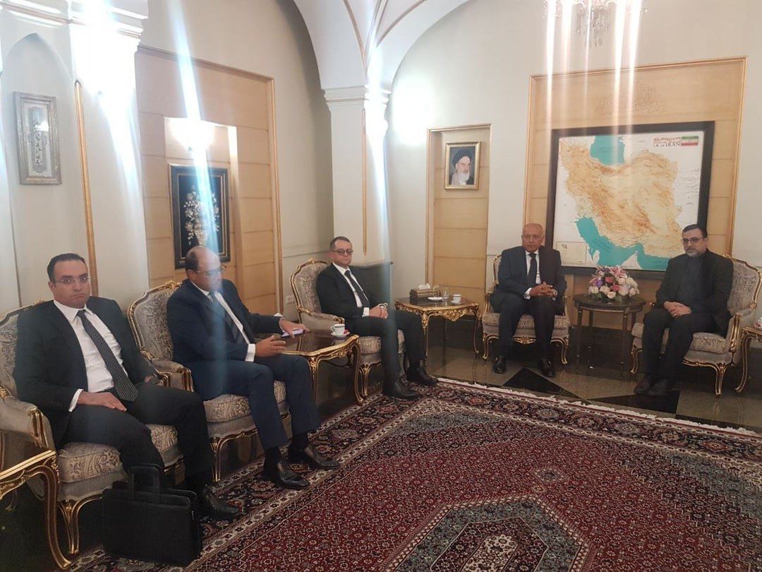 وزیر خارجۀ مصر برای اولین‌بار به تهران آمد
