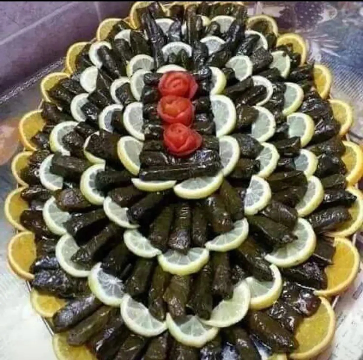 تزیین انواع دلمه 